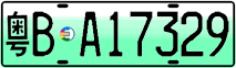 License plate of China, Electric vehicles