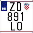 License plate of Croatia, Motorcycles