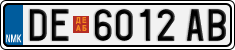 License plate of North Macedonia, Regular plates (2012)