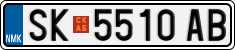 License plate of North Macedonia, Regular plates (2012)