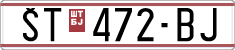 License plate of North Macedonia, Regular plates (1993)