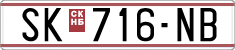 License plate of North Macedonia, Regular plates (1993)