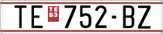 License plate of North Macedonia, Regular plates (1993)