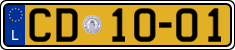 License plate of Luxembourg, Diplomatic