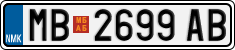 License plate of North Macedonia, Regular plates (2012)