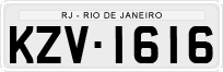 License plate of Brazil, Private owners (1990)