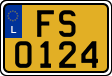 License plate of Luxembourg, 2003 year system