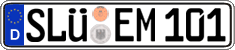 German license plate, Regular plates