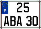 French license plate, FNI