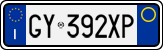 License plate of Italy, Cars (1994 year series)
