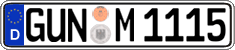 German license plate, Regular plates