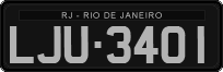 License plate of Brazil, Oldtimers (1990)