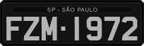 License plate of Brazil, Oldtimers (1990)