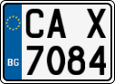License plate of Bulgaria, Motorcycles