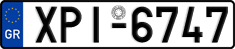 License plate of Greece, Cars
