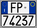 License plate of Italy, Motorcycles (1994 year series)