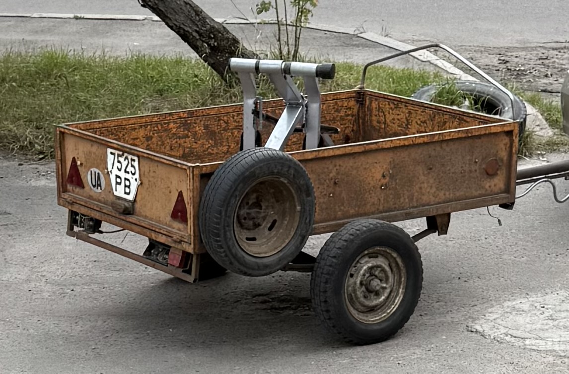 7525 РВ, License plate without vehicle 
