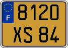 French license plate, FNI