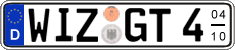 German license plate, Seasonal plates
