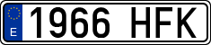 License plates of Spain, Ordinary (2000)