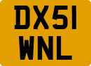 License plate of the United Kingdom, 2001 year system