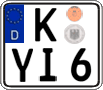 German license plate, Regular plates
