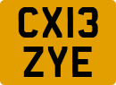 License plate of the United Kingdom, 2001 year system