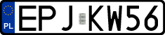 License plates of Poland, Regular car plates