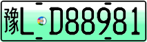 License plate of China, Electric vehicles