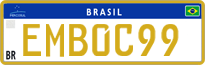 License plate of Brazil, Diplomatic (Mercosul)