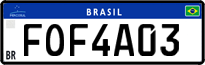 License plate of Brazil, Private owners (Mercosul)