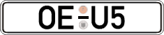 German license plate, Regular plates