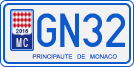 License plate of Monaco, Motorcycles