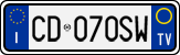 License plate of Italy, Cars (1994 year series)