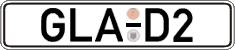 German license plate, Regular plates