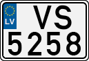 License plate of Latvia, Regular car plates