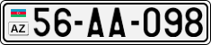 License plate of Azerbaijan, Cars