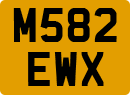 License plate of the United Kingdom, 1983 year system
