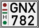 license plates of Hungary, Cars (1990)
