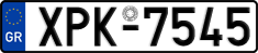 License plate of Greece, Cars