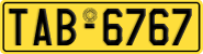 License plate of Greece, Taxi