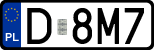 License plates of Poland, Regular car plates