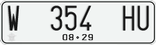 License plate of Indonesia, Regular plates