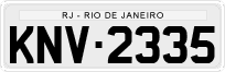 License plate of Brazil, Private owners (1990)