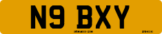 License plate of the United Kingdom, 1983 year system