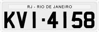 License plate of Brazil, Private owners (1990)