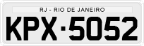 License plate of Brazil, Private owners (1990)