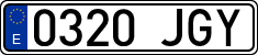 License plates of Spain, Ordinary (2000)