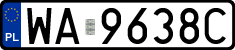 License plates of Poland, Regular car plates