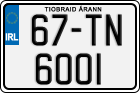 License plate of Ireland, Regular plates
